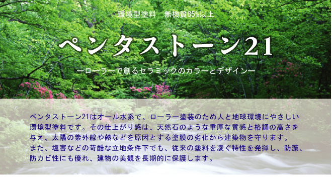 ペンタストーン21の塗料説明