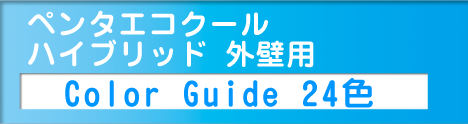 ペンタエコクールハイブリッド外壁用ColorGuide24色