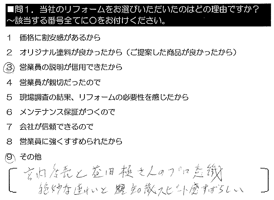 宮内店長と益田極さんのプロ意識、絶妙な連携と知識、スピード感すばらしい。