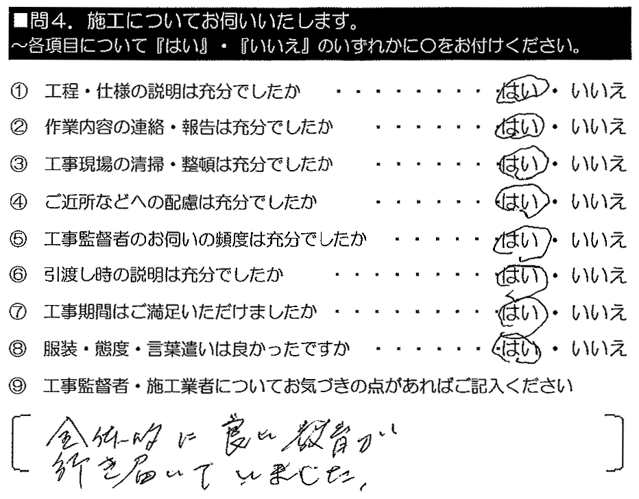 全体的に良い教育が行き届いていました。