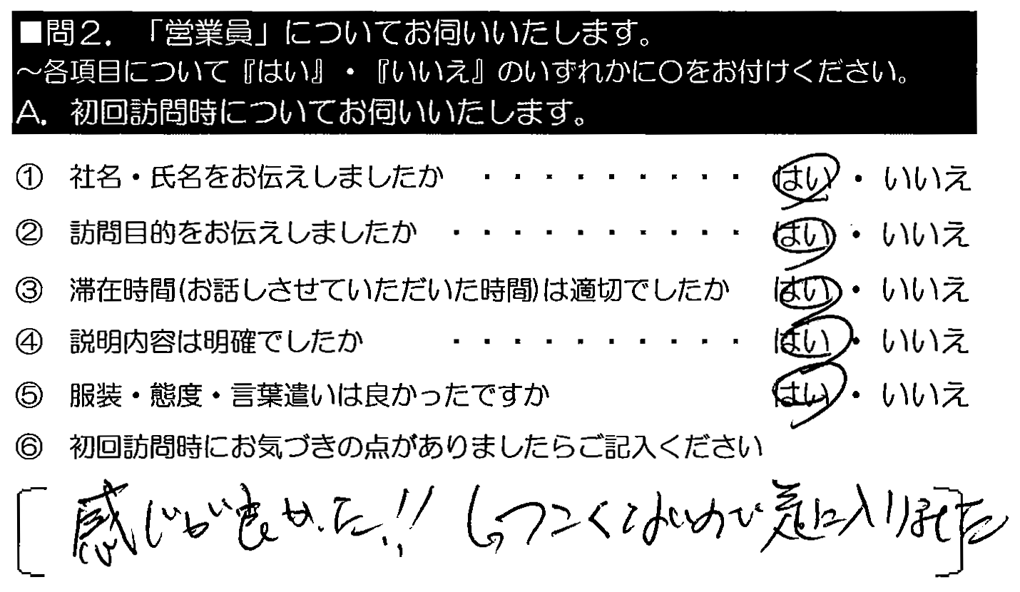 感じが良かった！！しつこくないので気に入りました。