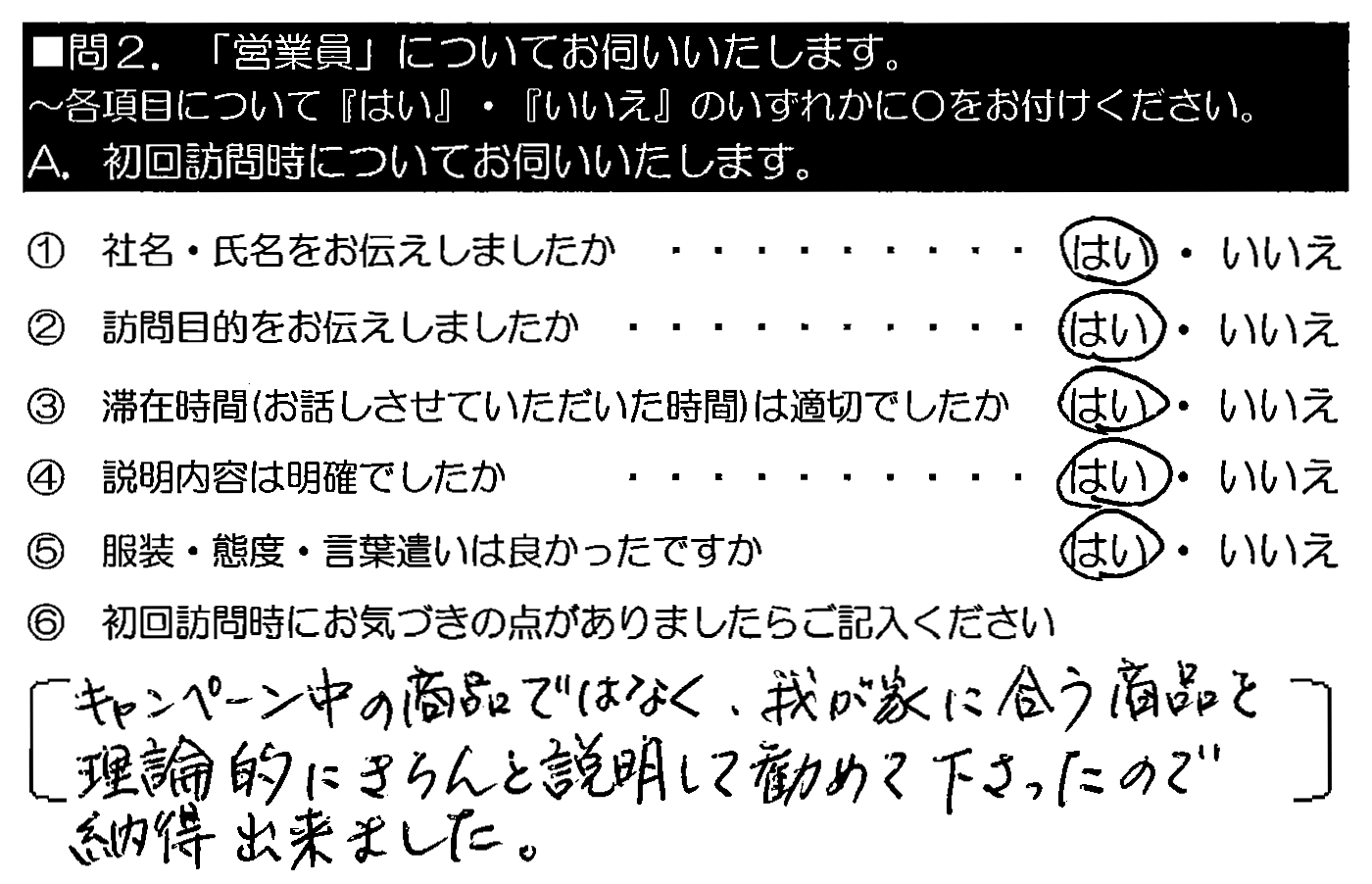 キャンペーン中の商品ではなく、