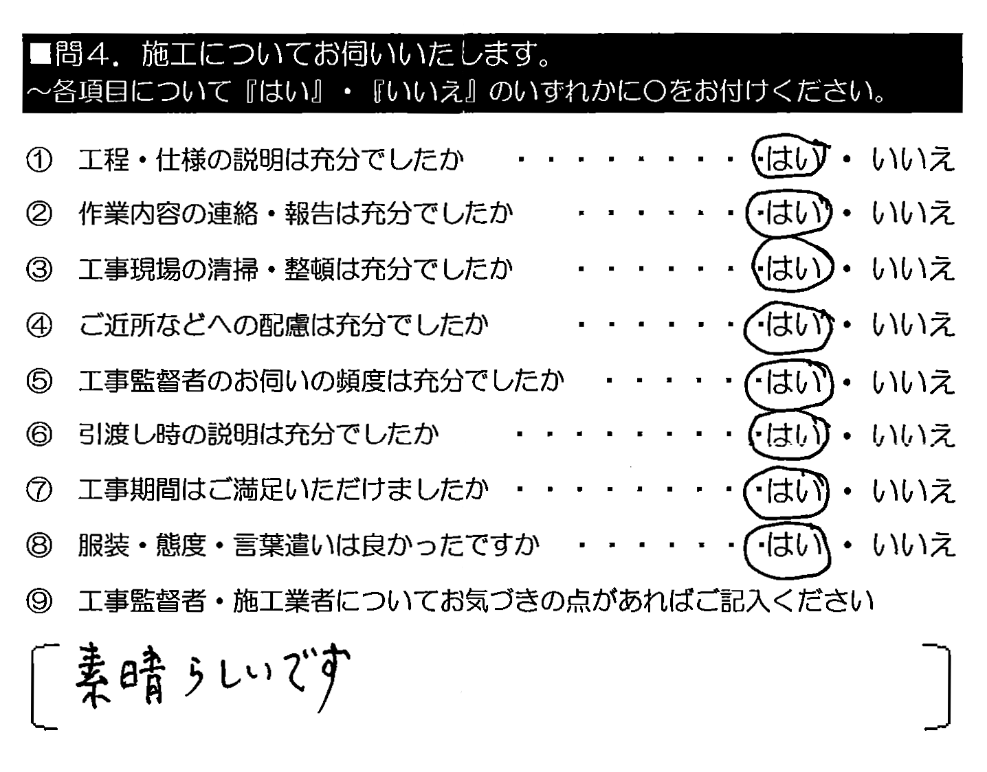 素晴らしいです。