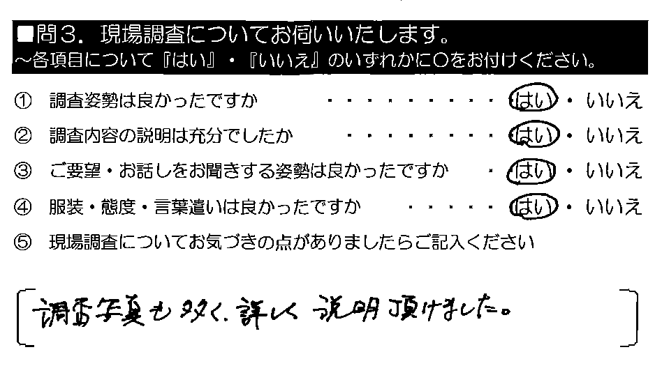 調査写真も多く、詳しく説明頂けました。