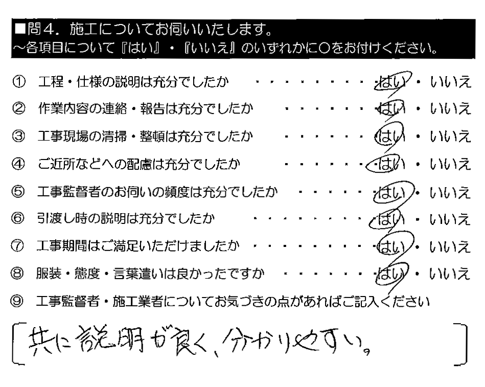 共に説明が良く、分かりやすい。