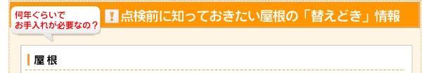 点検前に知っておきたい住まいのお手入れ「替えどき」情報